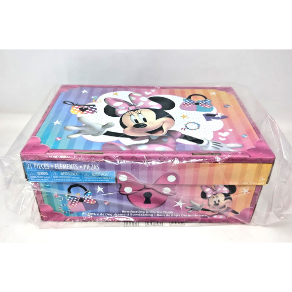 NEW Minnie Mouse Bowdazzling Dress Up Trunk Set, 21 pieces, Size 4-6X - Picture 1 of 3